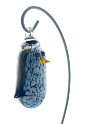 Black and White Penguin Ornament Side View51